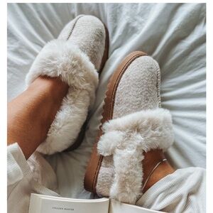 Dluxe By DearFoams Women’s June Felted Closed Back Slippers Size 5-6